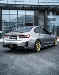 ดิฟฟิวเซอร์ Carbon Fiber BMW 3 Series G20 330i M340i G21 LCI ทรง Karbel V2