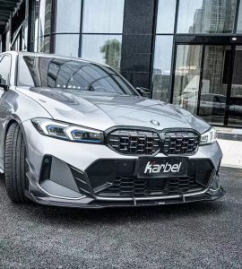ลิ้นหน้า Carbon Fiber BMW 3 Series G20 330i M340i G21 LCI ทรง Karbel V2 ปี 2023-ON