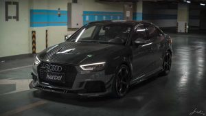 กันชน Carbon Fiber Audi RS3 ทรง Karbel ปี 2018-2020