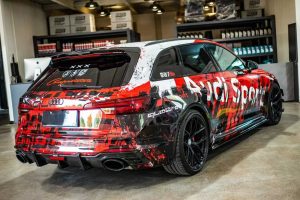 สเกิร์ตข้าง Carbon Fiber Audi RS4 B9 / B9.5 ทรง Karbel ปี 2018-ON