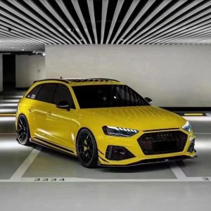 สเกิร์ตข้าง Carbon Fiber Audi RS4 B9.5 ทรง Karbel ปี 2020-ON