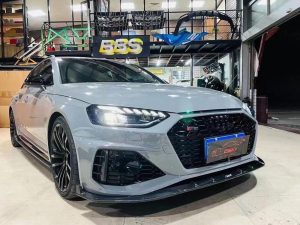ชิ้นตกแต่งคาร์บอน Carbon Fiber Audi RS4 B9.5 ทรง Karbel (Head Light Trim Overlay)