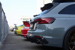 สปอยเลอร์หลังคา Carbon Fiber Audi RS4 B9 / B9.5 ทรง Karbel V1