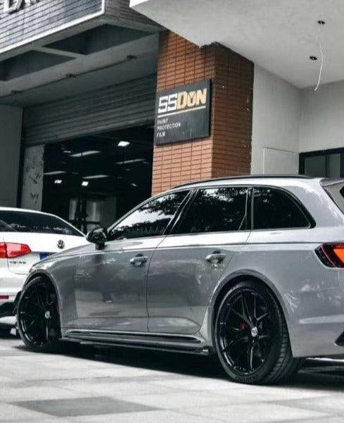 สเกิร์ตข้าง Carbon Fiber Audi RS4 B9 / B9.5 ทรง Karbel ปี 2018-ON