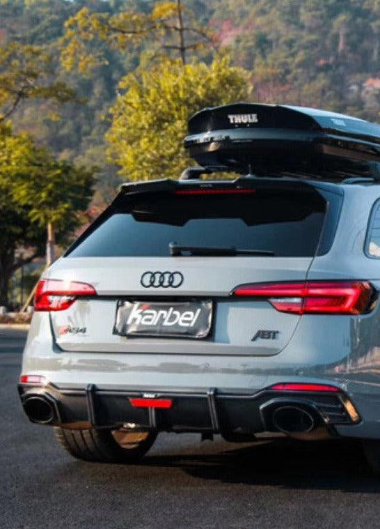 สปอยเลอร์หลังคา Carbon Fiber Audi RS4 B9 / B9.5 ทรง Karbel V1