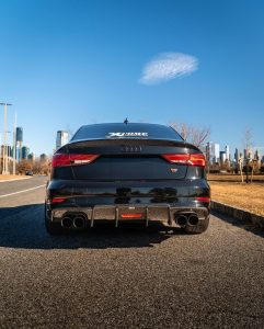 ดิฟฟิวเซอร์ Carbon Fiber Audi A3 8V Base Model Sendan ทรง Karbel ปี 2014-2016