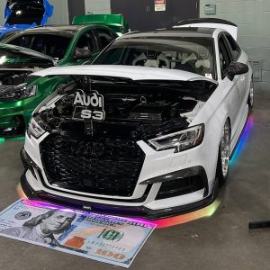 กันชน Carbon Fiber Audi S3 A3 S-bumper 8.5V Hatchback ทรง Karbel กันชน S ปี 2017-2020 (Upper Valences)