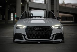 กันชน Carbon Fiber Audi S3 A3 S-bumper 8.5V Hatchback ทรง Karbel กันชน S ปี 2017-2020 (Upper Valences)