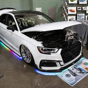 กันชน Carbon Fiber Audi S3 A3 S-bumper 8.5V Hatchback ทรง Karbel กันชน S ปี 2017-2020 (Upper Valences)