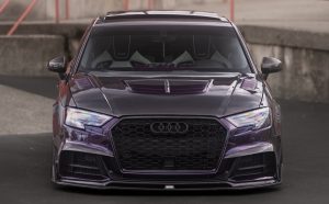 กันชน Carbon Fiber Audi S3 A3 S-bumper 8.5V Hatchback ทรง Karbel กันชน S ปี 2017-2020 (Upper Valences)