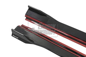 สเกิร์ตข้าง Carbon Fiber Audi S4 A4 B9.5 ทรง Karbel V2 ปี 2020-ON