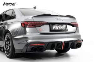 สปอยเลอร์ Carbon Fiber Audi S4 A4 S Line B9 B9.5 Sedan ทรง Karbel Ver.1 S-Line ปี 2017-ON