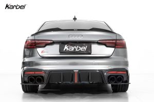 สปอยเลอร์ Carbon Fiber Audi S4 A4 S Line B9 B9.5 Sedan ทรง Karbel Ver.1 S-Line ปี 2017-ON