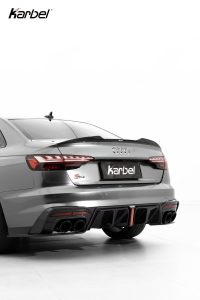 สปอยเลอร์ Carbon Fiber Audi S4 A4 S Line B9 B9.5 Sedan ทรง Karbel Ver.1 S-Line ปี 2017-ON
