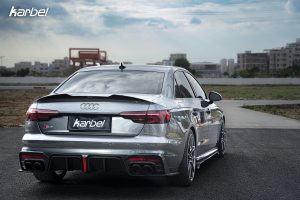 สปอยเลอร์ Carbon Fiber Audi S4 A4 S Line B9 B9.5 Sedan ทรง Karbel Ver.1 S-Line ปี 2017-ON