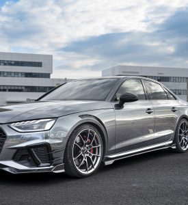 สเกิร์ตข้าง Carbon Fiber Audi S4 A4 B9 / B9.5 ทรง Karbel V2 ปี 2017-ON