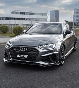 ลิ้นหน้า Carbon Fiber Audi S4 A4 S-line B9.5 ทรง Karbel V3 S-Line ปี 2020-ON