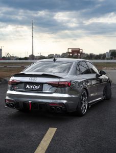 สปอยเลอร์ Carbon Fiber Audi S4 A4 S Line B9 B9.5 Sedan ทรง Karbel Ver.1 S-Line ปี 2017-ON