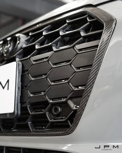 กระจังหน้า Carbon Fiber Audi S5 A5 S-bumper B9.5 ทรง Karbel กันชน S ปี 2020-2025