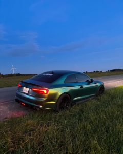 ดิฟฟิวเซอร์ Carbon Fiber Audi S5 A5 S-bumper B9 ทรง Karbel กันชน S Dry Carbon ปี 2017-2019