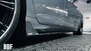 สเกิร์ตข้าง Carbon Fiber Audi S6 A6 S-Line A6 Avant A6 C7.5 ทรง Karbel S-Line ปี 2016-2018