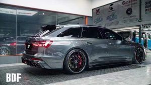 สเกิร์ตข้าง Carbon Fiber Audi S6 A6 S-Line A6 Avant A6 C7.5 ทรง Karbel S-Line ปี 2016-2018