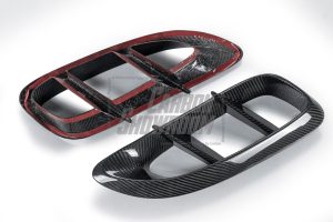 ชิ้นตกแต่งคาร์บอน Carbon Fiber Porsche 718 Cayman / Boxster / GTS ทรง Karbel ปี 2017-2025 (Side Vents)