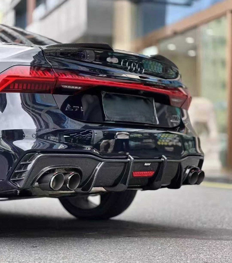 ดิฟฟิวเซอร์ Carbon Fiber Audi S7 A7 S Line A7 C8 ทรง Karbel V1 S-Line