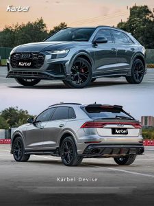 สเกิร์ตข้าง Carbon Fiber Audi SQ8 Q8 ทรง Karbel ปี 2019-ON
