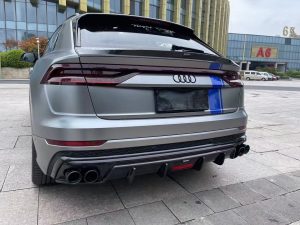 ดิฟฟิวเซอร์ Carbon Fiber Audi SQ8 Q8 ทรง Karbel V2 Dry Carbon ปี 2019-ON