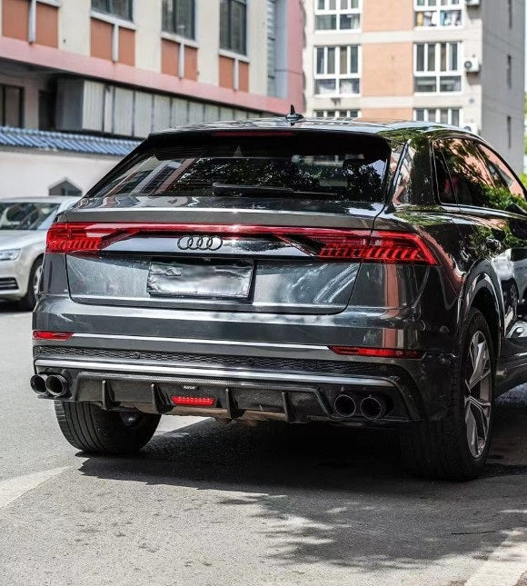 ดิฟฟิวเซอร์ Carbon Fiber Audi SQ8 Q8 ทรง Karbel V2 Dry Carbon ปี 2019-ON