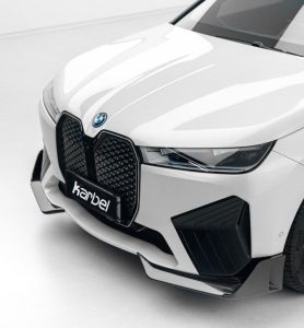 Front Lip Carbon Fiber BMW IX xDrive60/50/45 M60 I20 style Karbel Dry Carbon year 2022-ON