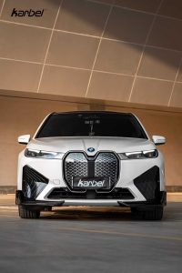 Front Lip Carbon Fiber BMW IX xDrive60/50/45 M60 I20 style Karbel Dry Carbon year 2022-ON