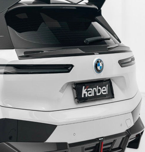 สปอยเลอร์ Carbon Fiber BMW IX xDrive60/50/45 M70/M60 I20 ทรง Karbel Dry Carbon ปี 2022-ON