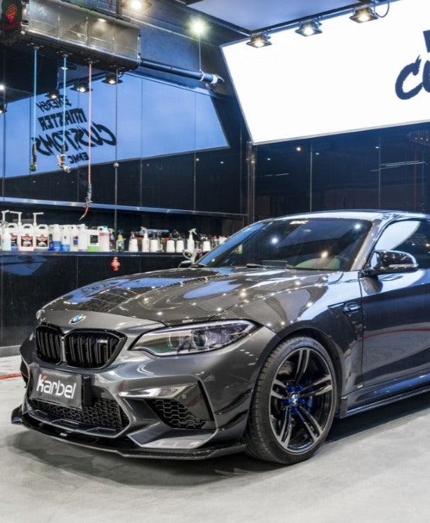 ลิ้นหน้า Carbon Fiber BMW M2/M2C F87 ทรง Karbel ปี 2016-2021