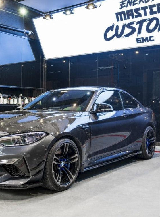 สเกิร์ตข้าง Carbon Fiber BMW M2 / M2C F87 ทรง Karbel ปี 2016-2021