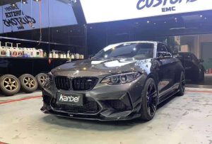 ลิ้นหน้า Carbon Fiber BMW M2/M2C F87 ทรง Karbel ปี 2016-2021