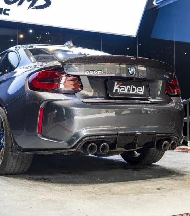 สปอยเลอร์ Carbon Fiber BMW M2 / M2C F87 Coupe ทรง Karbel