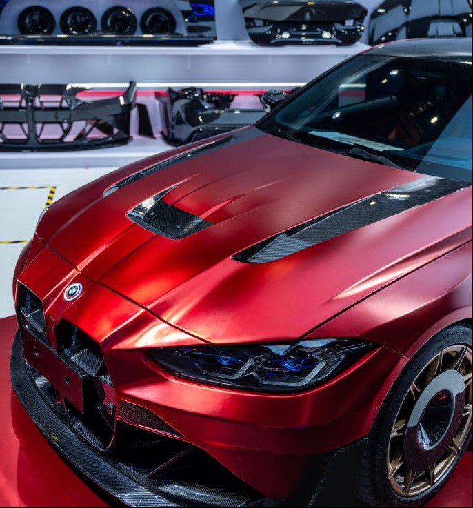 ฝากระโปรงหน้า Carbon Fiber BMW M3 G80 G81 M4 G82 G83 ทรง Karbel Dry Carbon ปี 2021-ON (X Hood)