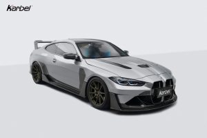 สปอยเลอร์ Carbon Fiber BMW M4 G82 4 Series G22 430i M440i Coupe ทรง Karbel V4 Dry Carbon ปี 2021-ON