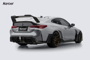 สปอยเลอร์ Carbon Fiber BMW M4 G82 4 Series G22 430i M440i Coupe ทรง Karbel V4 Dry Carbon ปี 2021-ON