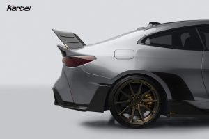 สปอยเลอร์ Carbon Fiber BMW M4 G82 4 Series G22 430i M440i Coupe ทรง Karbel V4 Dry Carbon ปี 2021-ON