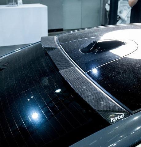 สปอยเลอร์หลังคา Carbon Fiber BMW i5 xDrive40/M60 540i/550e xDrive G60 G61 ทรง Karbel