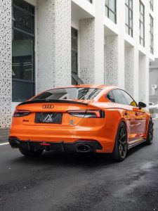 สปอยเลอร์ Carbon Fiber Audi RS5 S5 A5 B9 B9.5 Sedan Sportback ทรง Karbel V1 Dry Carbon ปี 2017-2025