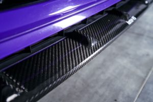 ลิ้นหน้า Carbon Fiber Audi RS5 B9.5 ทรง Karbel Dry Carbon ปี 2020-2025