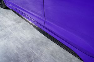 สเกิร์ตข้าง Carbon Fiber Audi RS5 B9.5 ทรง Karbel Dry Carbon ปี 2020-2025 (Side Skirt Overlay)