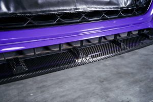 ลิ้นหน้า Carbon Fiber Audi RS5 B9.5 ทรง Karbel Dry Carbon ปี 2020-2025