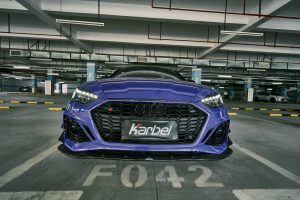 ชิ้นตกแต่งคาร์บอน Carbon Fiber Audi RS5 B9.5 ทรง Karbel Dry Carbon ปี 2020-2025 (Fog Light Trim Overlay)