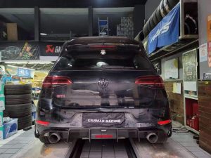 ดิฟฟิวเซอร์ Carbon Fiber Volkswagen Golf GTI MK7.5 ทรง Karbel Dry Carbon