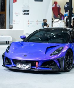 ลิ้นหน้า Carbon Fiber Lotus Emira 3.6 V6 2.0 Four-cylinder ทรง Karbel V1 ปี 2022-ON